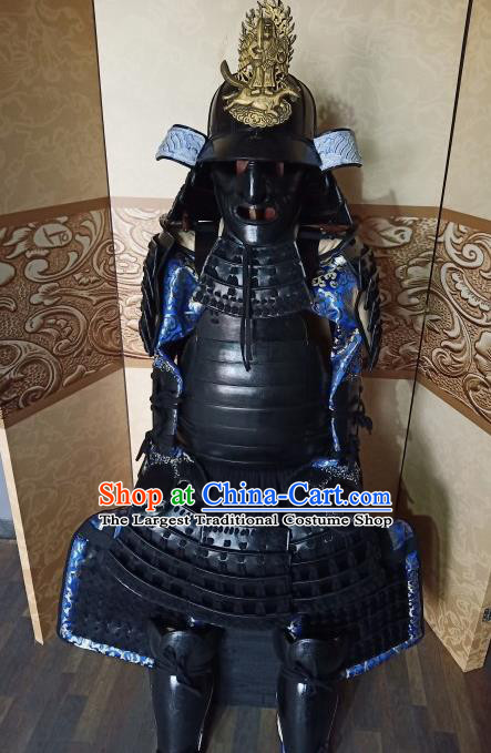 Japanese Handmade Traditional Samurai Body Armor and Helmet Ancient Warrior Costumes for Men