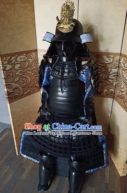 Japanese Handmade Traditional Samurai Body Armor and Helmet Ancient Warrior Costumes for Men