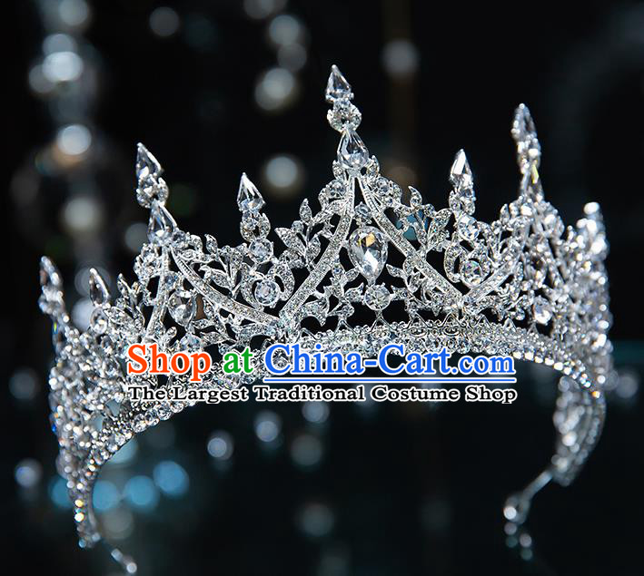 Top Grade Zircon Princess Royal Crown Wedding Bride Hair Accessories for Women