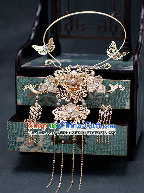 Chinese Handmade Traditional Bride Tassel Necklet Wedding Accessories for Women