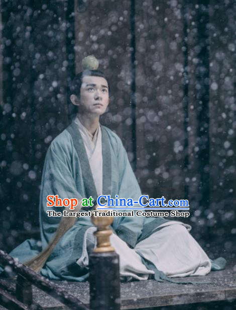 Drama the Longest Day in Chang An Chinese Ancient Tang Dynasty Taoist Priest Li Bi Jackson Yee Replica Costumes and Headpiece for Men