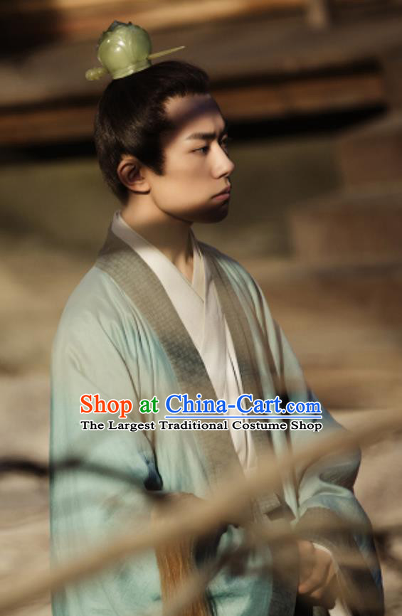 Drama the Longest Day in Chang An Chinese Ancient Tang Dynasty Taoist Priest Li Bi Jackson Yee Replica Costumes and Headpiece for Men