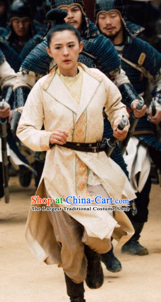 Chinese Ancient Tang Dynasty Female Swordsman Dress Drama the Longest Day in Chang An Tan Qi Replica Costumes Complete Set