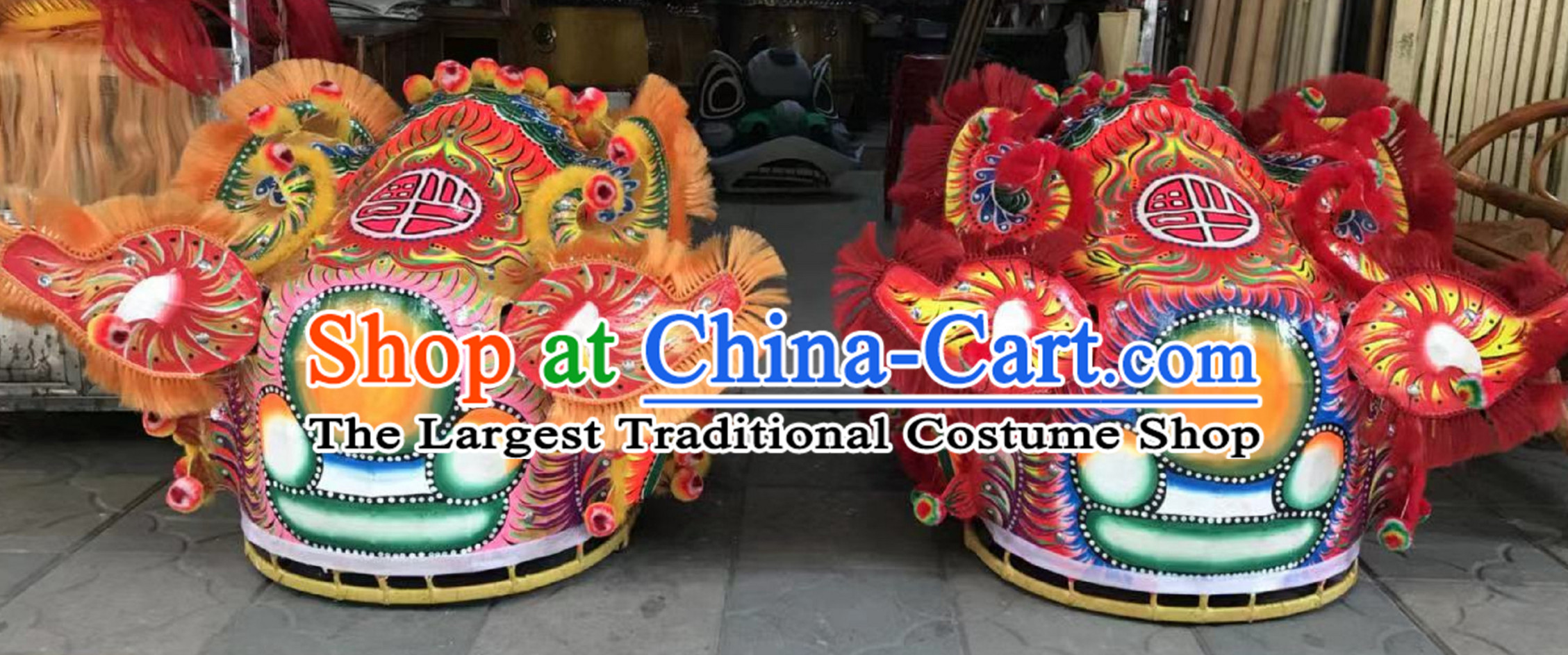 Traditional Fut San Lion Dance Costume  Complete Sets