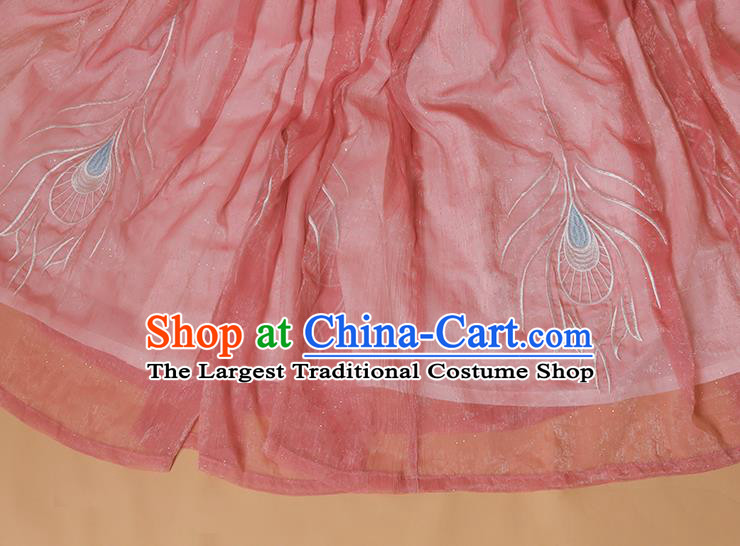 Chinese Ancient Peri Costumes Traditional Hanfu Dress Tang Dynasty Princess Garment
