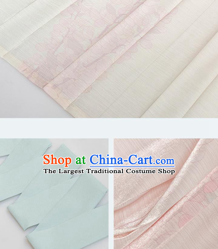 Chinese Song Dynasty Costumes Traditional Ancient Village Girl Top Blouse and Skirt Hanfu Apparels for Women