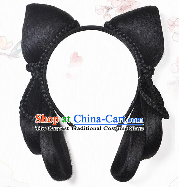 Chinese Classical Ancient Palace Lady Hanfu Wigs Tang Dynasty Princess Wig Hair Clasp Accessories