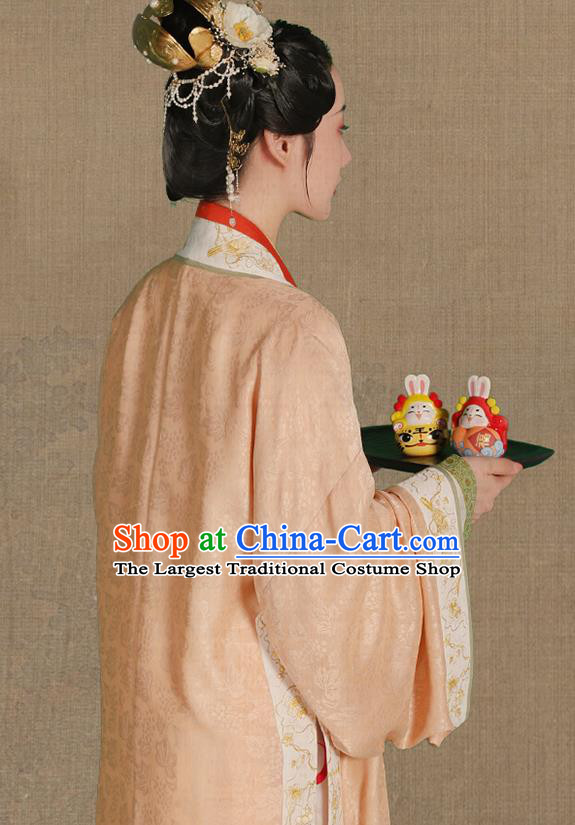 Chinese Ancient Imperial Concubine Hanfu Apparels Traditional Costumes Song Dynasty Palace Women Embroidered BeiZi Blouse and Skirt Full Set