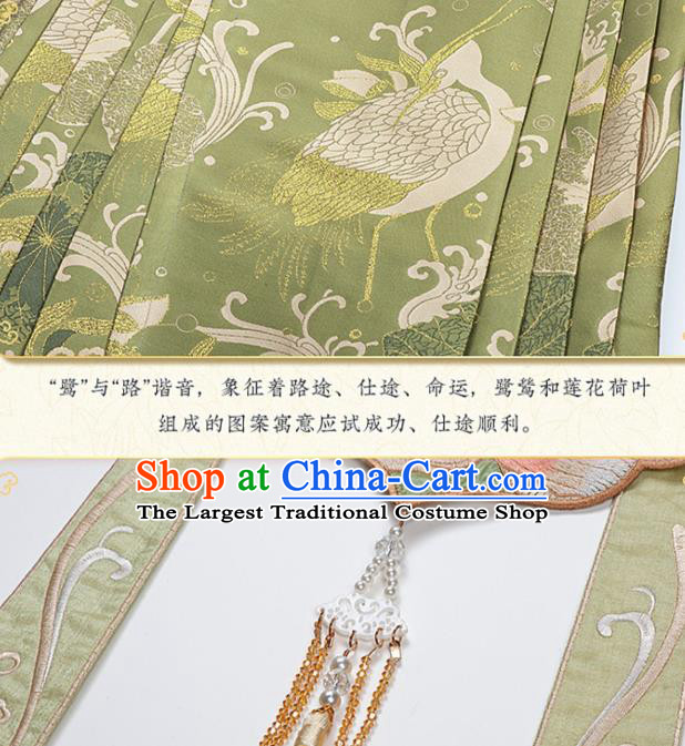 Chinese Ancient Royal Lady Hanfu Apparels Traditional Ming Dynasty Palace Princess Embroidered Historical Costumes