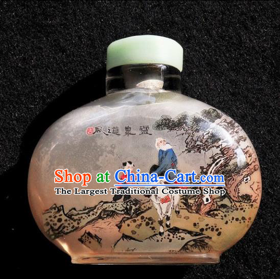 Chinese Handmade Snuff Bottle Traditional Inside Painting Eight Immortals Snuff Bottles Artware