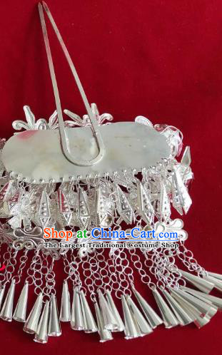 China Handmade Miao Ethnic Princess Hairpin Long Tassel Hair Stick Hmong Minority Bride Hair Accessories