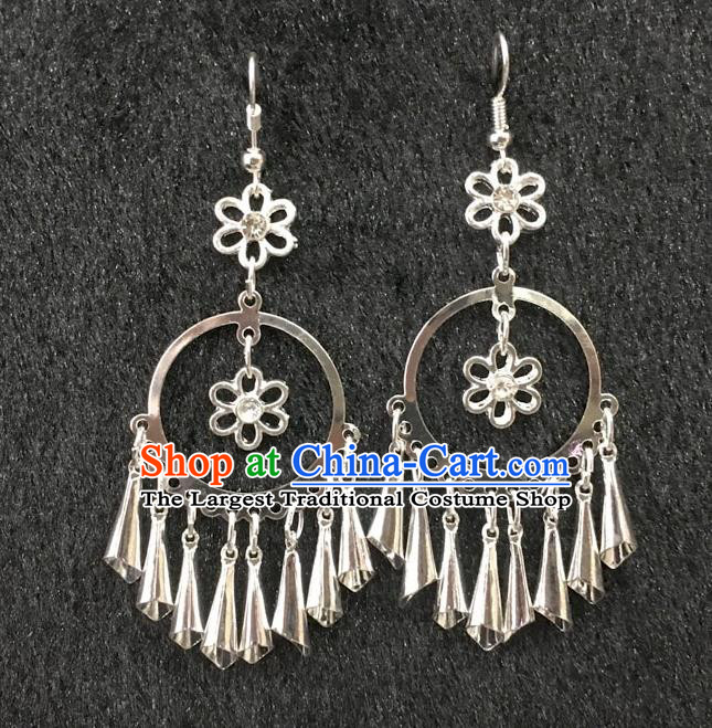 China National Earrings Handmade Minority Eardrop Ethnic Women Folk Dance Ear Accessories