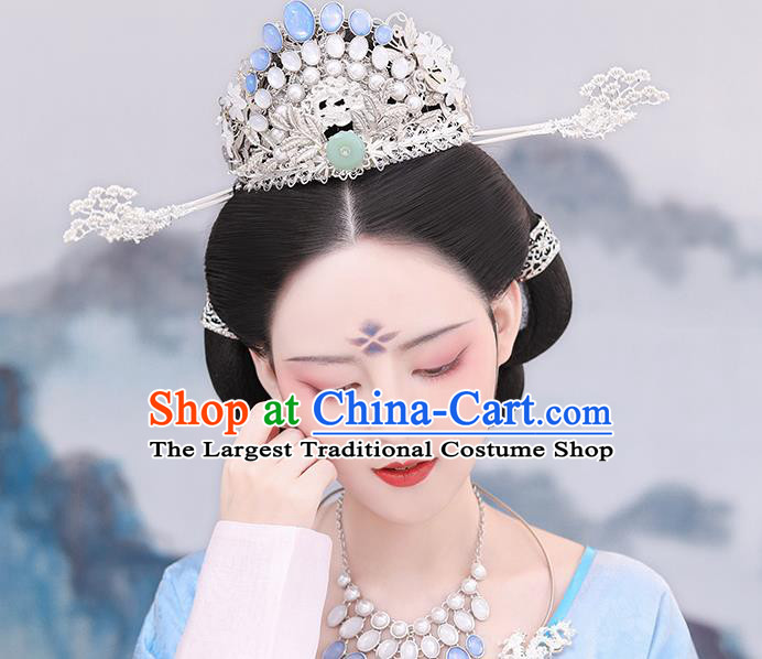 Chinese Tang Dynasty Princess Costumes Traditional Classical Dance Hanfu Dress Ancient Palace Lady Embroidered Top Blouse and Skirt Outfits