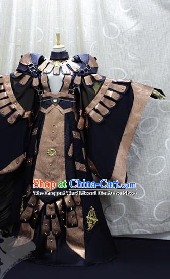 China Ancient Swordsman Brown Clothing Custom Professional Cosplay Warrior Costume