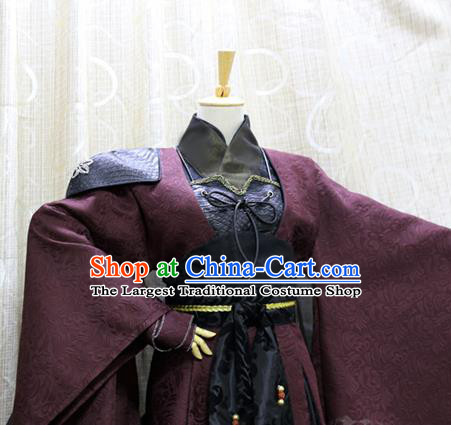 China Cosplay Female Swordsman Dress Custom Clothing Traditional Ancient Heroine Yi Wuxin Costumes