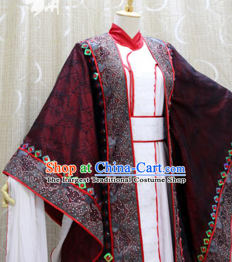 Professional Cosplay Noble Prince Costumes Custom China Ancient Young Swordsman Tian Bugu Clothing