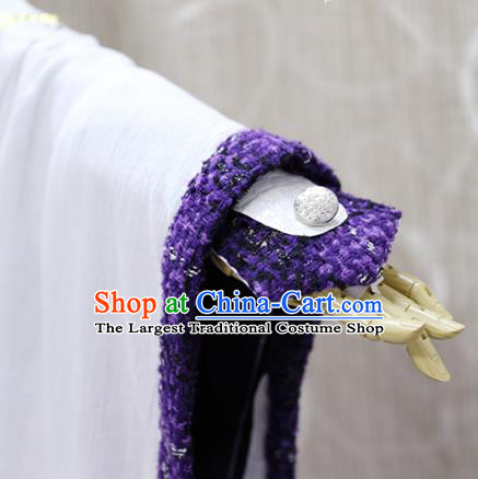 Professional Cosplay Taoist Priest Hua Xinfeng Costumes Custom China Ancient Swordsman King White Clothing