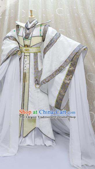 Cosplay Taoist Priest Jun Fengtian Costumes Custom China Ancient Swordsman Chivalrous Man Clothing