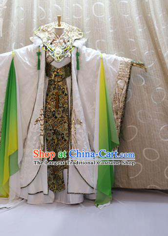 Cosplay Noble Childe Costumes Custom China Ancient Swordsman Zhanlu Wu Fang White Clothing