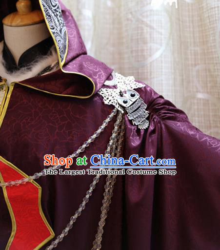 Cosplay Warrior Commander Red Costumes Custom China Ancient Swordsman Yu Bingtao Clothing