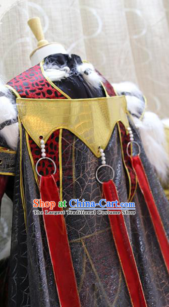 Cosplay Warrior Commander Red Costumes Custom China Ancient Swordsman Yu Bingtao Clothing