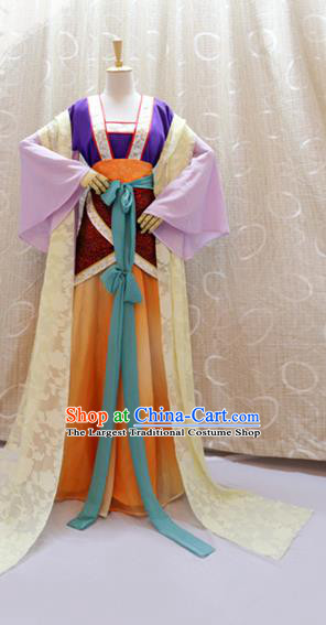 China Cosplay Goddess Hanfu Dress Custom Clothing Traditional Ancient Palace Lady Costumes Full Set