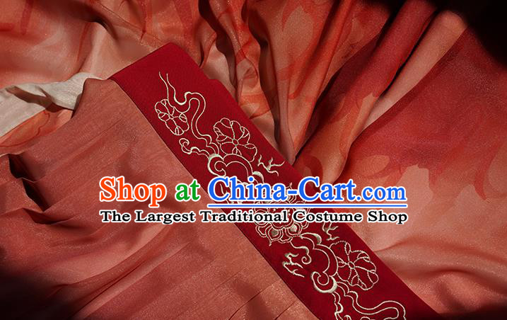 China Traditional Cosplay Ne Zha Hanfu Apparels Ancient Swordsman Costumes Red Cape Shirt and Skirt Full Set