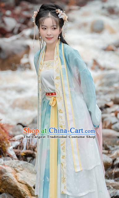 China Traditional Song Dynasty Nobility Lady Hanfu Clothing Ancient Court Princess Costumes for Women