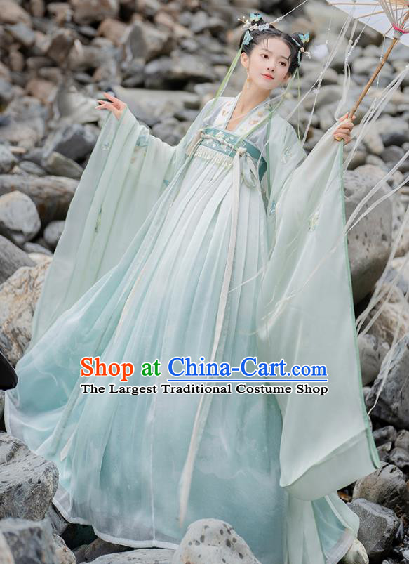 China Tang Dynasty Royal Princess Hanfu Dress Ancient Goddess Costumes Traditional Clothing