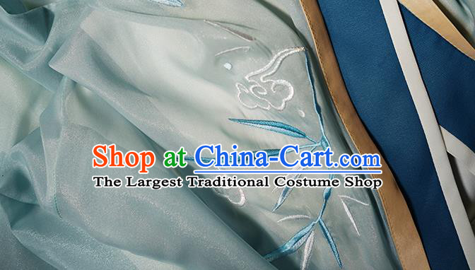 China Traditional Jin Dynasty Swordsman Hanfu Clothing Ancient Chivalrous Expert Apparels Costumes for Men for Women