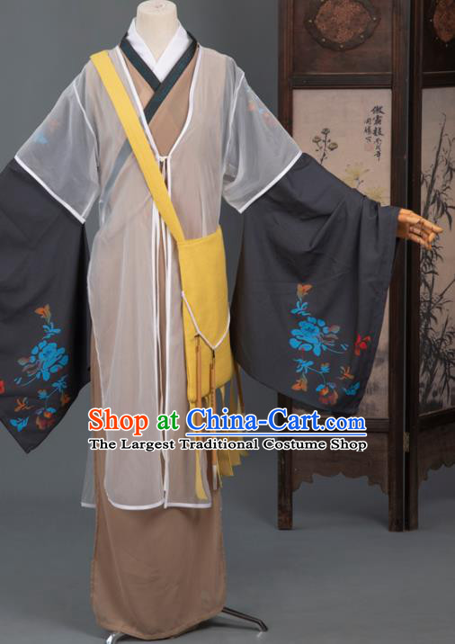 Cosplay Chinese Yuan Dynasty Scholar Costumes Ancient Litterateur Tang Xianzu Clothing