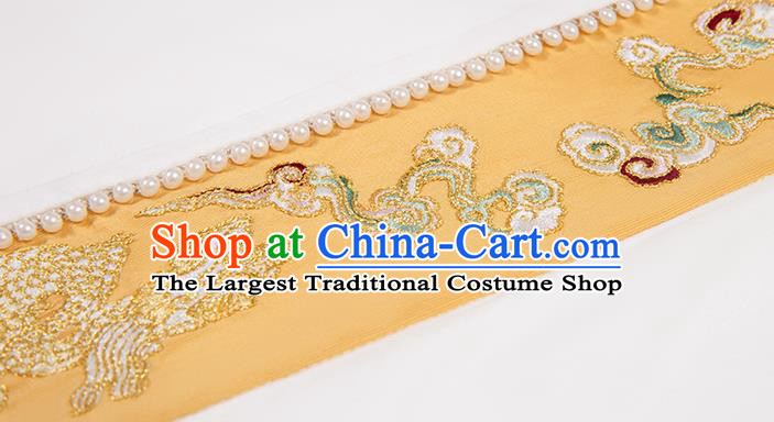 Traditional China Song Dynasty Emperor Zhao Zhen Hanfu Clothing Ancient Imperator Costumes Navy Robe and Pants Full Set