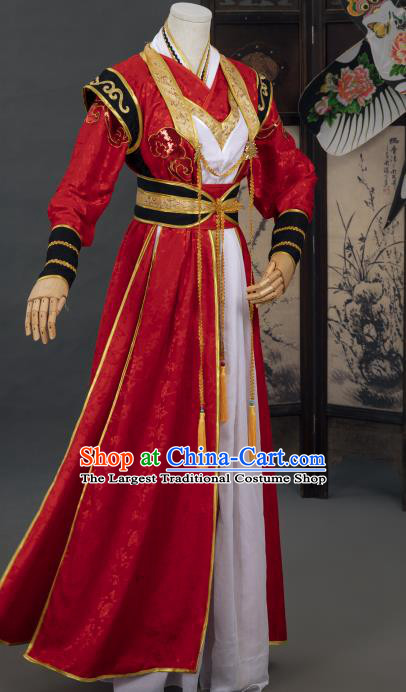 Cosplay Chinese Tang Dynasty Swordsman Costumes Ancient Chivalrous Man Wedding Clothing