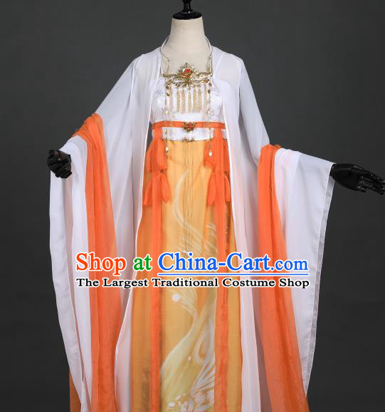 Chinese Tang Dynasty Court Princess Costumes Ancient Imperial Consort Hanfu Dress Palace Apparels