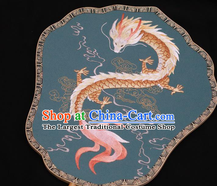 Chinese Traditional Palace Fan Suzhou Embroidery Fans Double Side Embroidered Silk Fan Handmade Fans