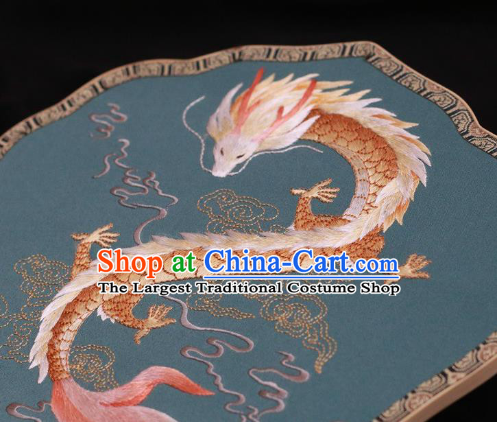 Chinese Traditional Palace Fan Suzhou Embroidery Fans Double Side Embroidered Silk Fan Handmade Fans