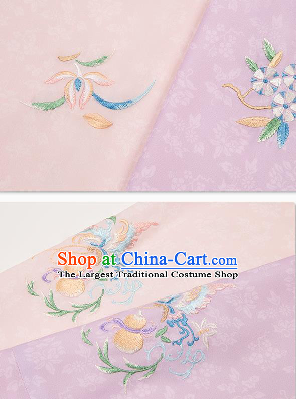 China Ming Dynasty Patrician Lady Hanfu Clothing Nobility Infanta Embroidered Costumes Ancient Apparels