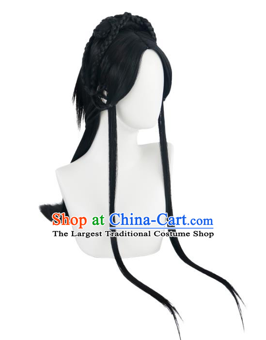 Chinese Jin Dynasty Court Women Wigs Quality Wigs China Best Chignon Wig Ancient Palace Princess Wig Sheath