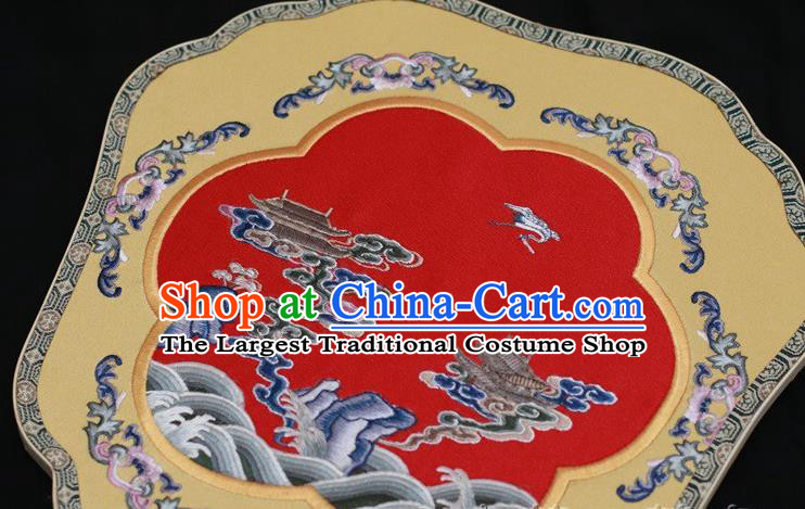 China Ancient Bride Fan Suzhou Embroidery Double Side Fan Palace Fan Classical Dance Silk Fans