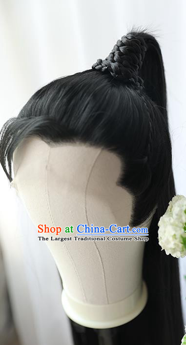 Best Chinese Drama Ancient Childe Wig Sheath China Quality Front Lace Wigs Cosplay Young Knight Wig