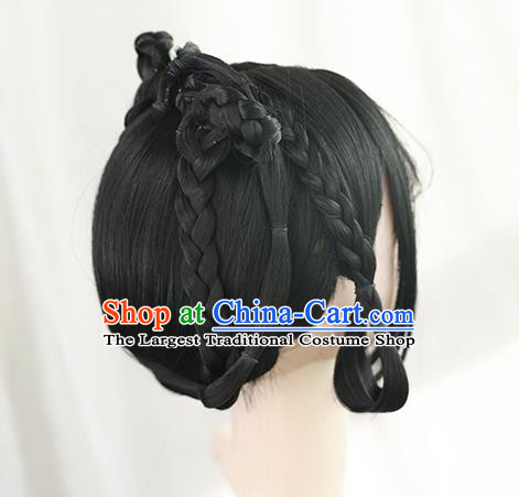 Chinese Cosplay Noble Lady Wigs Best Quality Wigs China Wig Chignon Ancient Ming Dynasty Princess Wig Sheath