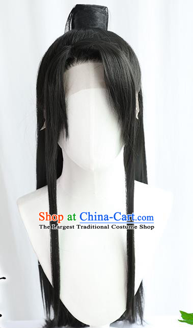 Best Chinese Drama Cosplay Knight Wig Sheath China Quality Front Lace Wigs Ancient Swordsman Wig