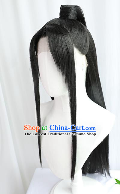 Best Chinese Drama Cosplay Knight Wig Sheath China Quality Front Lace Wigs Ancient Swordsman Wig