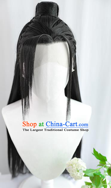 Best Chinese Drama Cosplay Swordsman Wig Sheath China Quality Front Lace Wigs Ancient Ming Dynasty Knight Wig