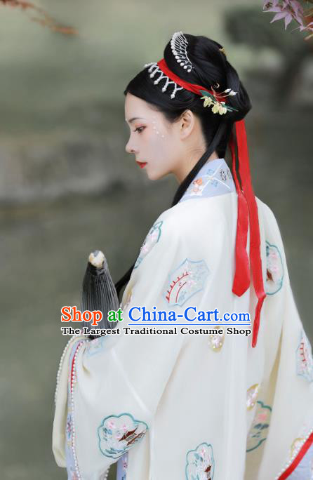 China Song Dynasty Country Woman Hanfu Fashion Traditional Historical Costumes Ancient Village Girl Costumes