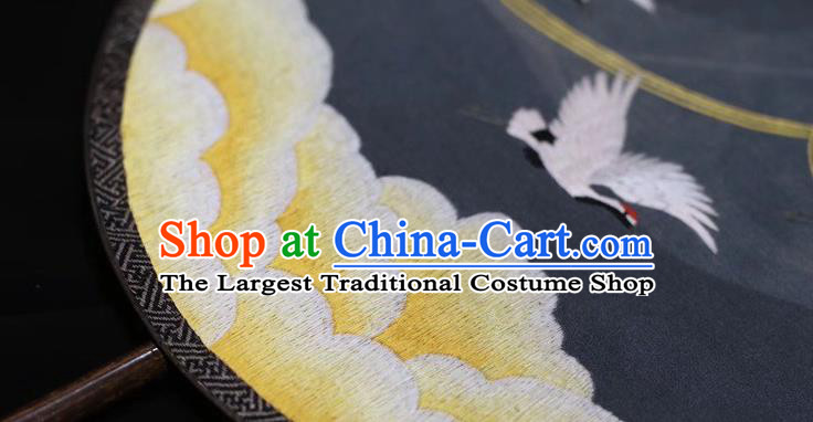 China Embroidered Silk Fans Handmade Suzhou Embroidery Palace Fan Traditional Dance Double Side Fan Round Fan
