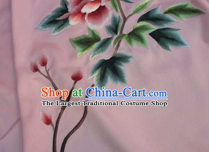 Chinese Embroidered Pink Silk Bellyband Female Underwear Suzhou Embroidery Clothing