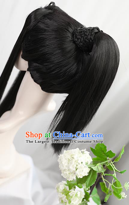 Best Chinese Drama Cosplay Swordsman Wen Ning Wig Sheath China Quality Front Lace Wigs Ancient Young Hero Wig
