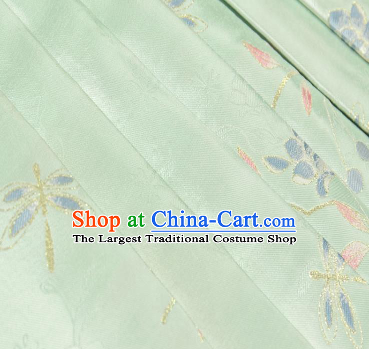 China Ancient Noble Female Clothing Traditional Ming Dynasty Patrician Lady Hanfu Blouse and Skirt for Women