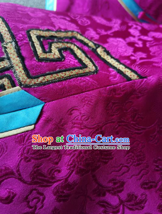 China National Rosy Silk Vest Traditional Tang Suit Upper Outer Garment Women Embroidered Waistcoat